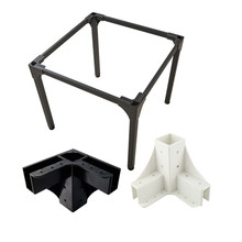 DIY 테이블완성 플라스틱 파이프 브라켓 의자 책상